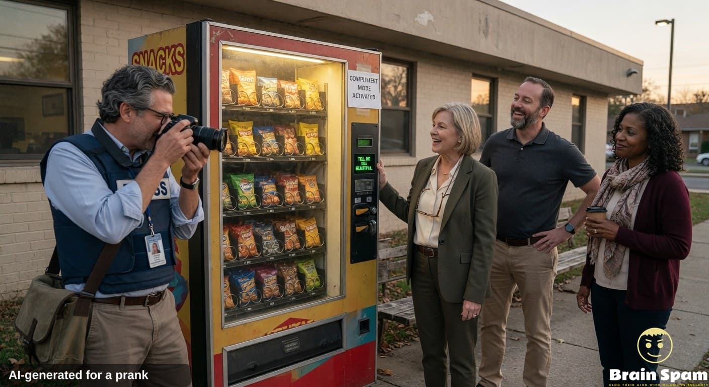 Theo Vance Reveals A Vending Machine That Thrives On Kind Compliments